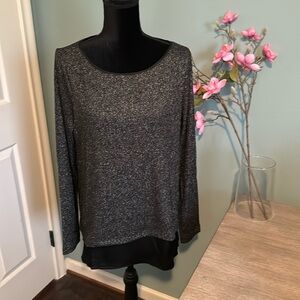 WHBM Black Shimmery Sweater